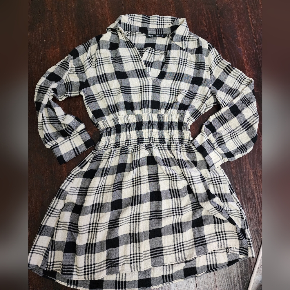 Zara plaint dress